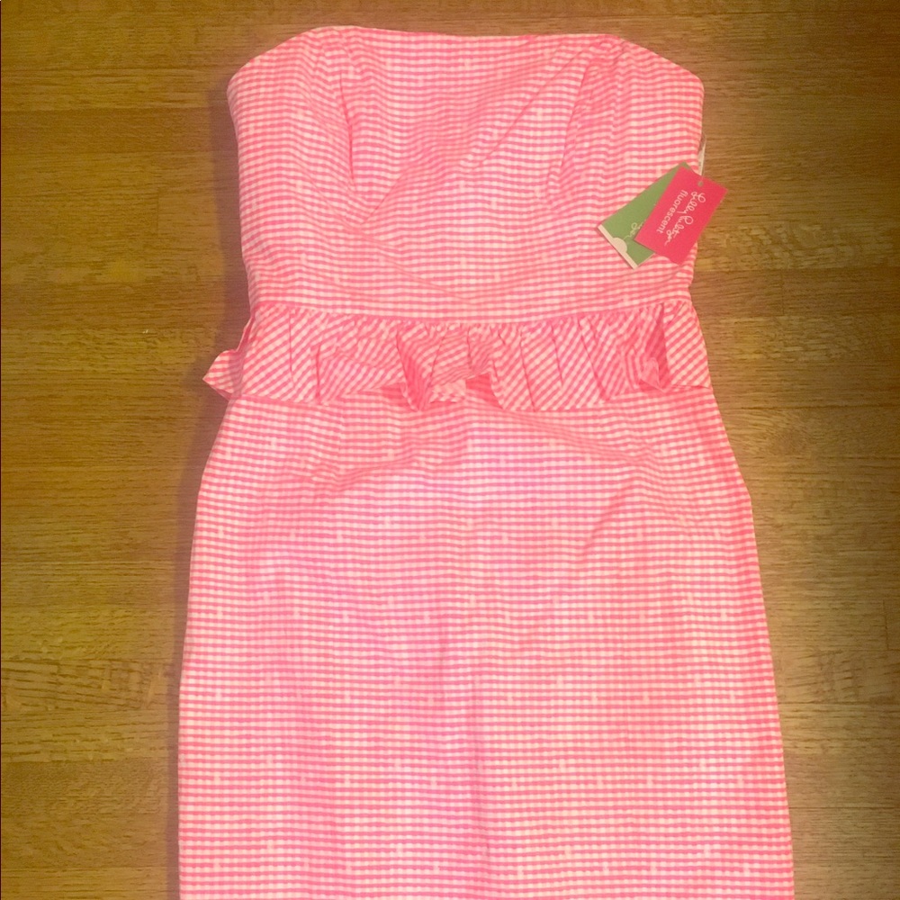 Never worn Lilly Pulitzer strapless dress