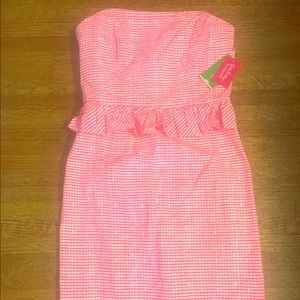 Never worn Lilly Pulitzer strapless dress