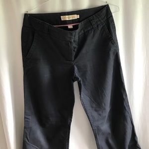 J. Crew dark gray broken in chino, classic twill.