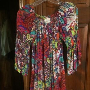 Paisley long top/shirt dress