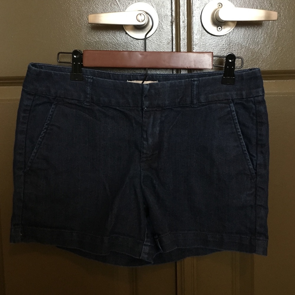 Banana Republic dark wash denim shorts