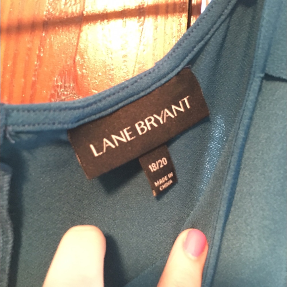 Lane Bryant Teal Dress with Rope Tie