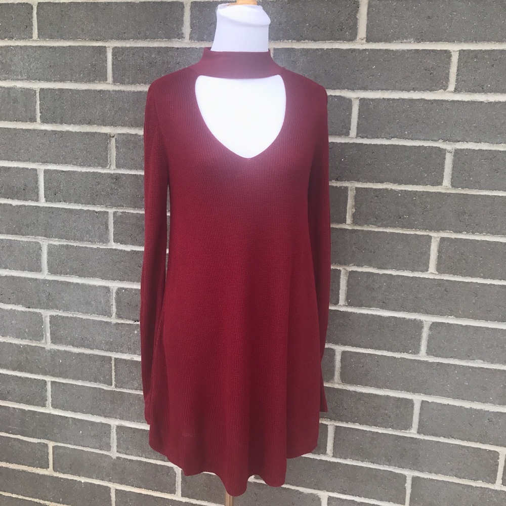 Olivaceous Maroon Dress
