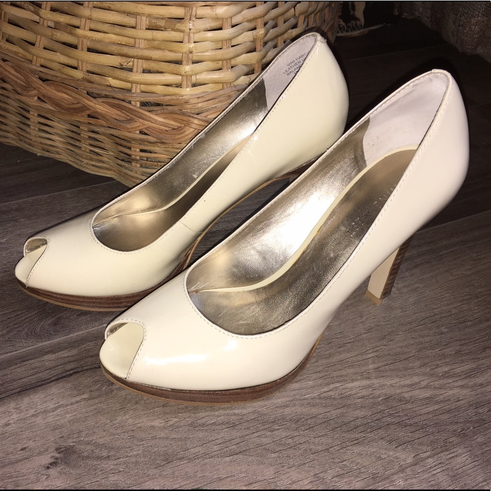 Nine West Ivory Francisco Peep toe pumps