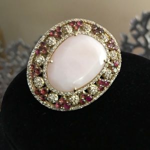 Himalayan pink opal ring NWOT