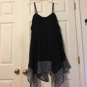 American Eagle outfitters black handkerchief dress