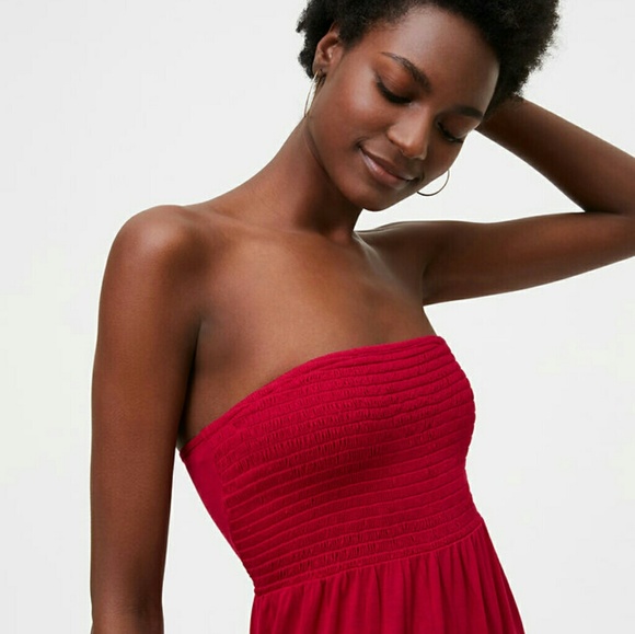 💕😍MAKE AN OFFER! RED BANDEAU MAXI DRESS😍💕 - Picture 2 of 3