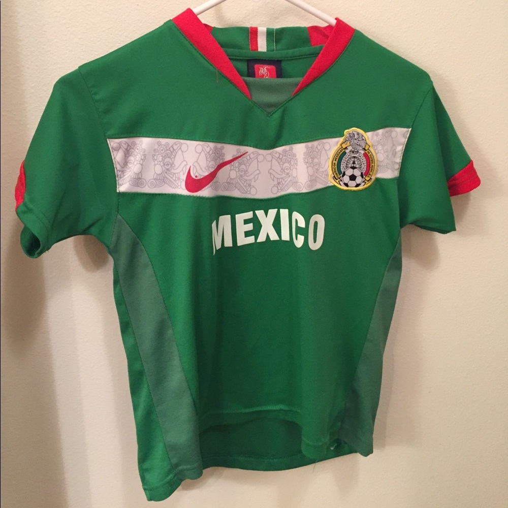 Kids authentic Mexico soccer jersey