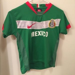 Kids authentic Mexico soccer jersey