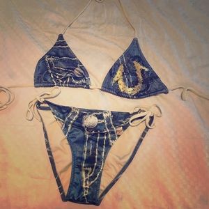 True Religion Embellished Bikini Bottom
