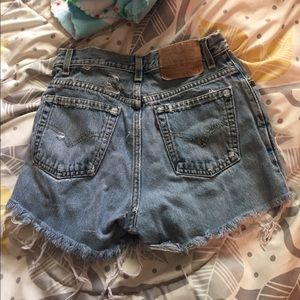 Distressed Levi Shorts