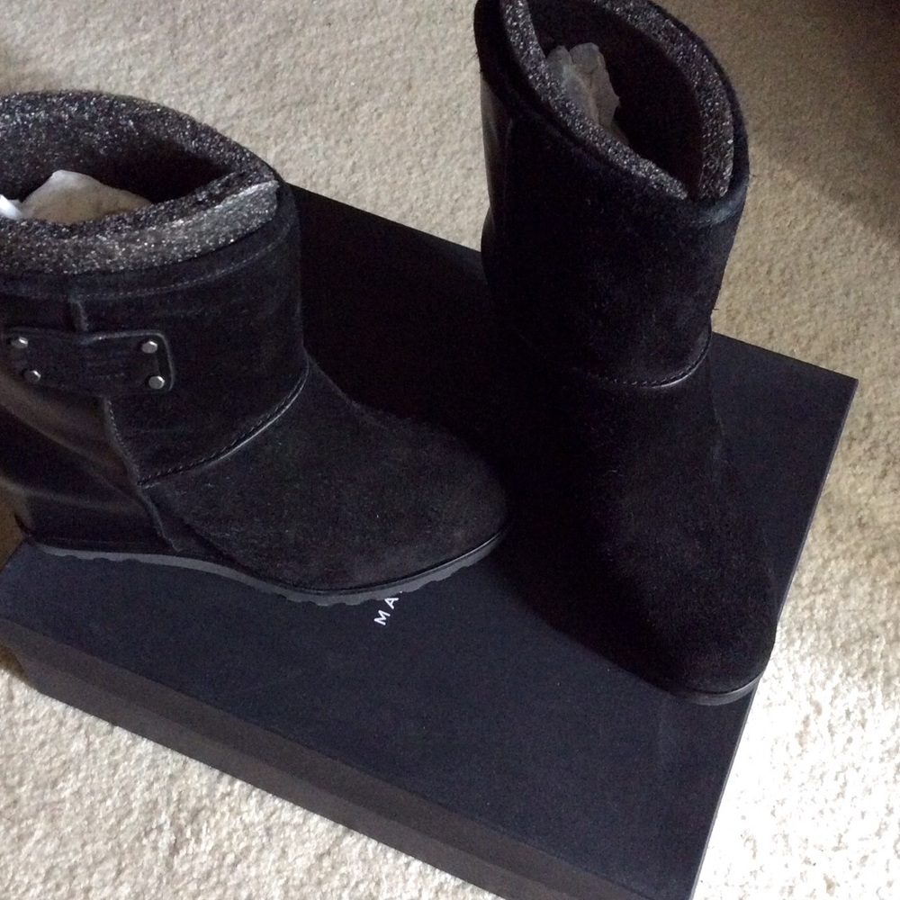 MARC by Mac Jacobs Black Wedge Boots