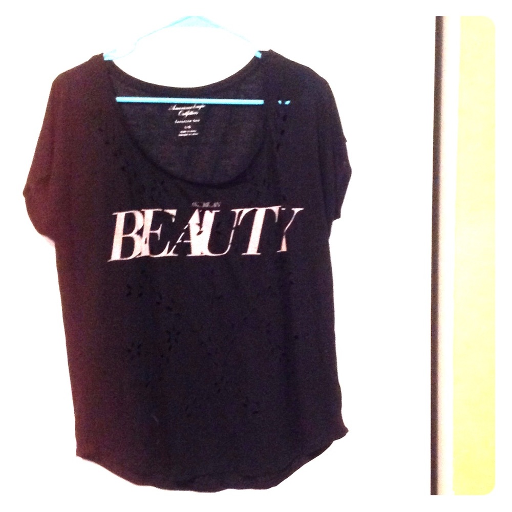 AE distressed American Beauty tee