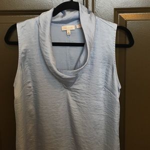 The Limited Scandal Collection blue satin blouse