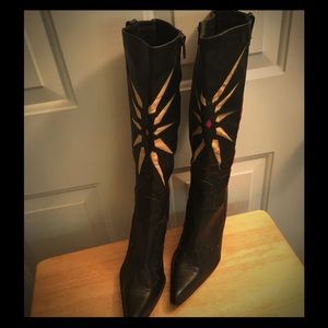 Women's Bebe one of a kind cowboy boots