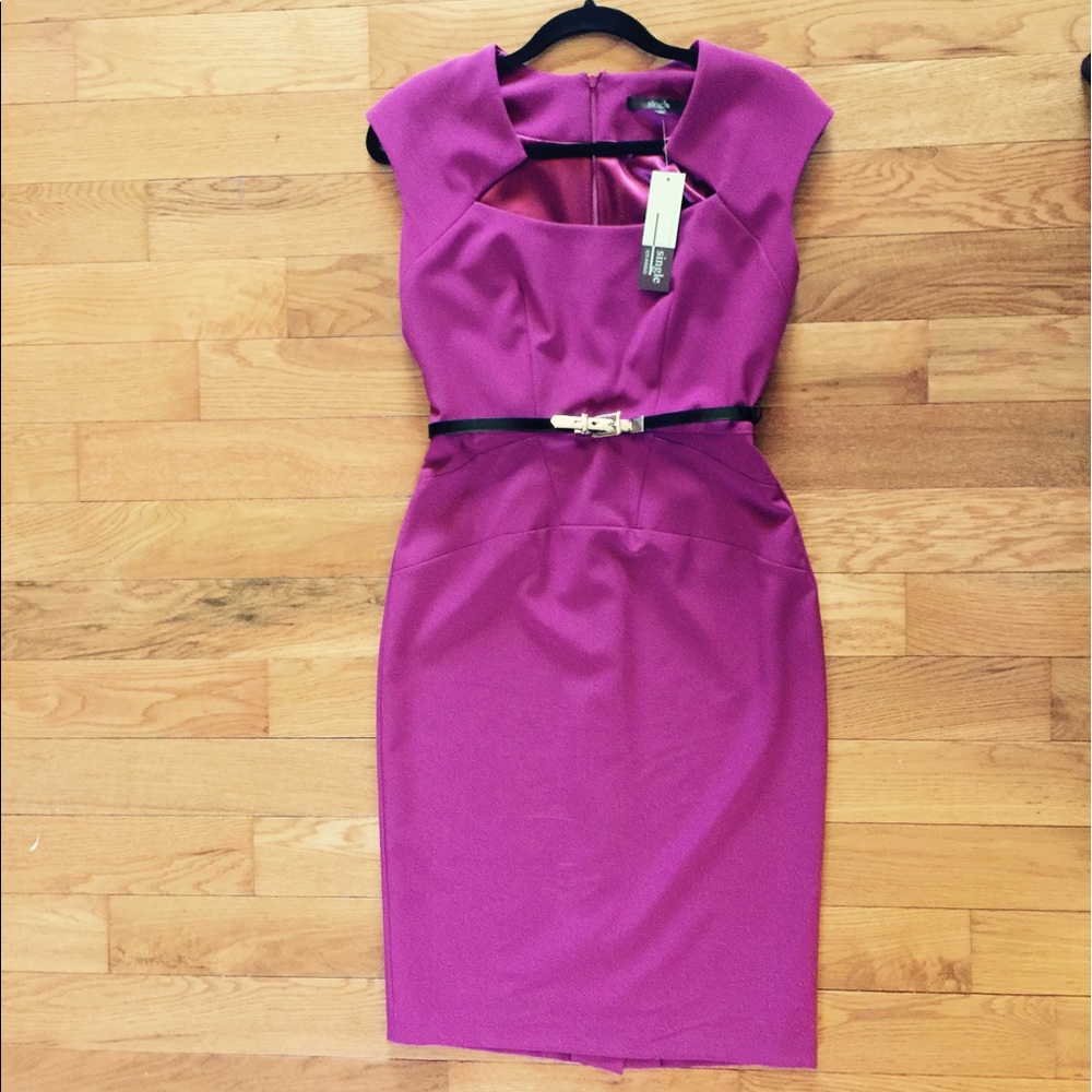 Single Magenta Sheath Dress