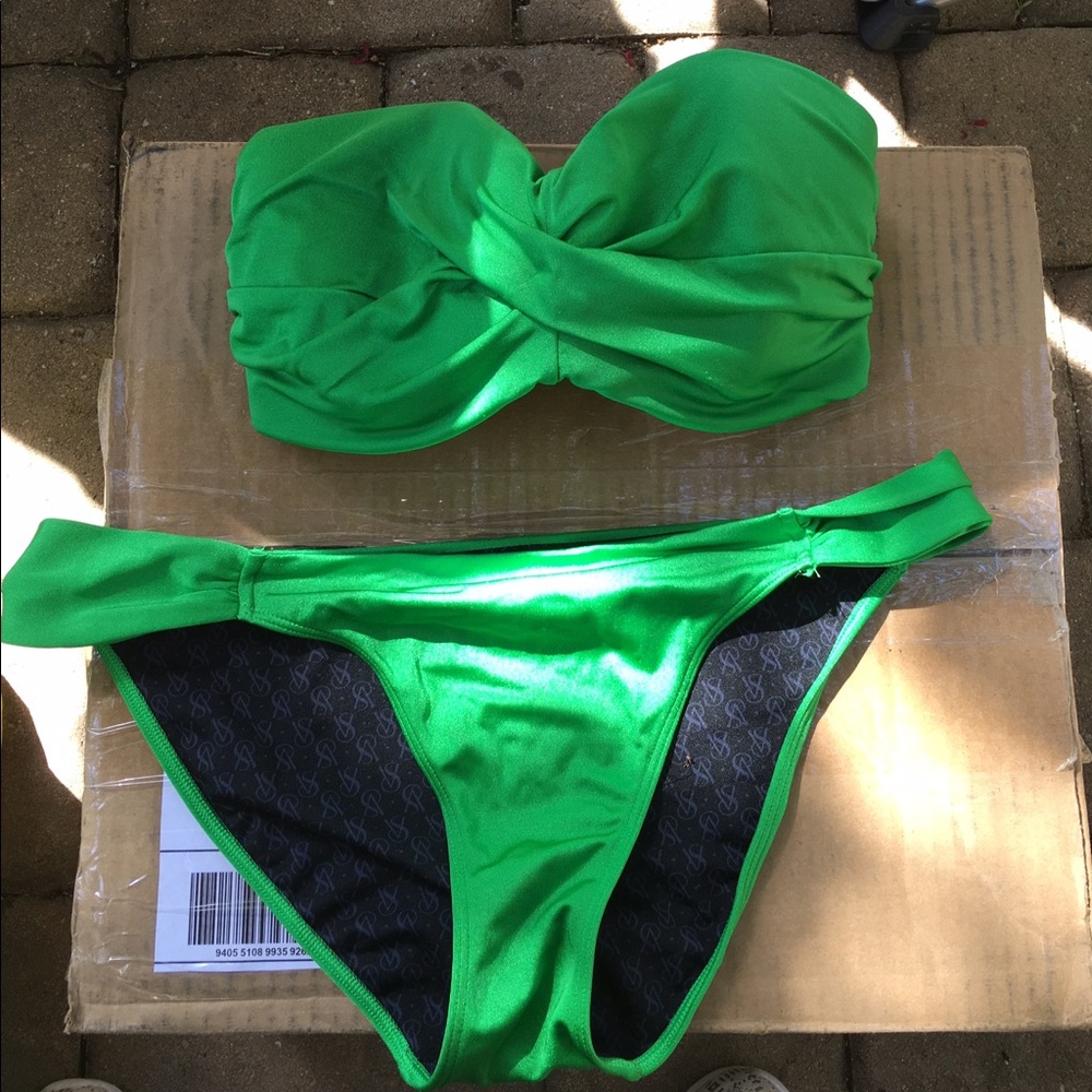 Green Victoria's Secret bathing suit