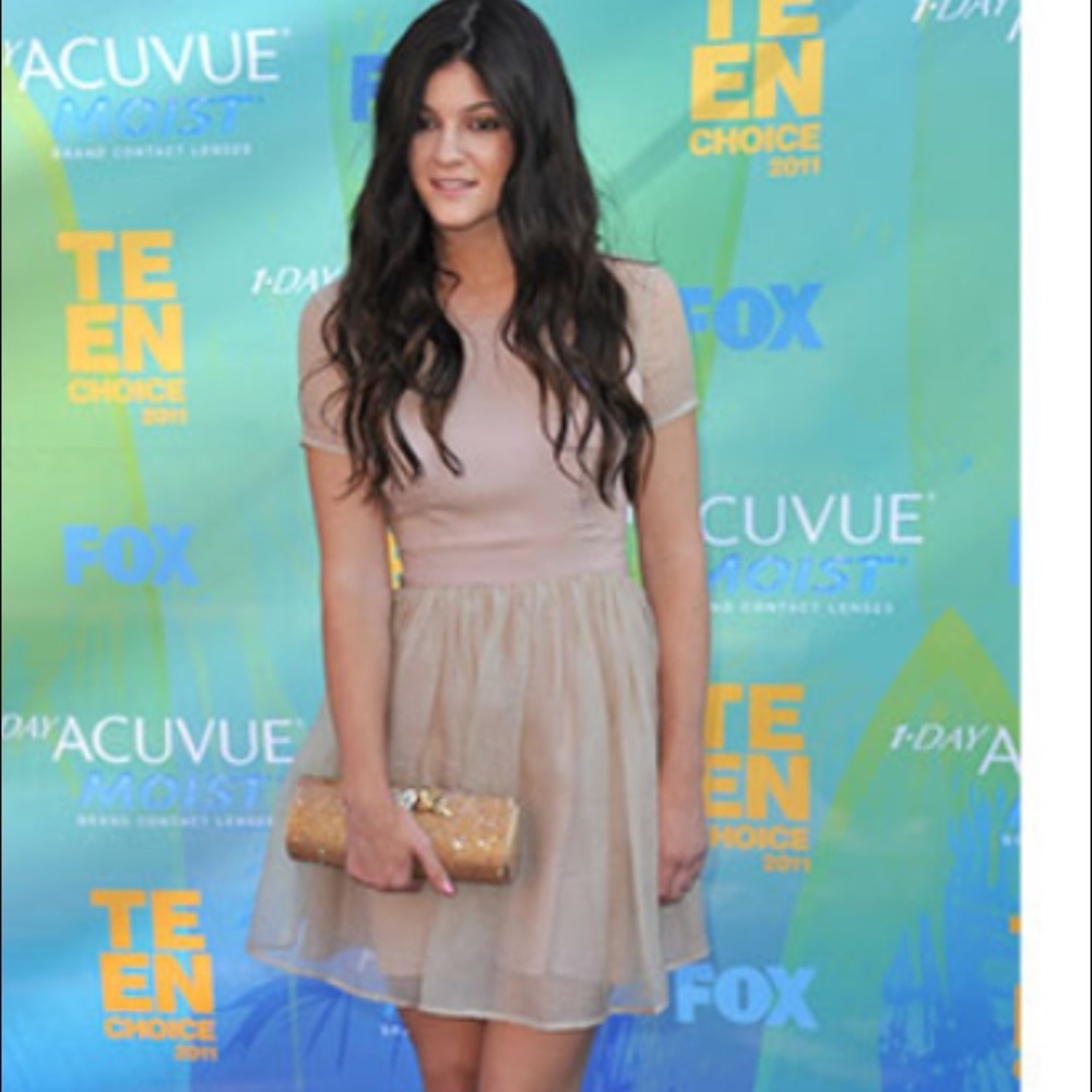 BCBGeneration black dress worn by Kylie Jenner