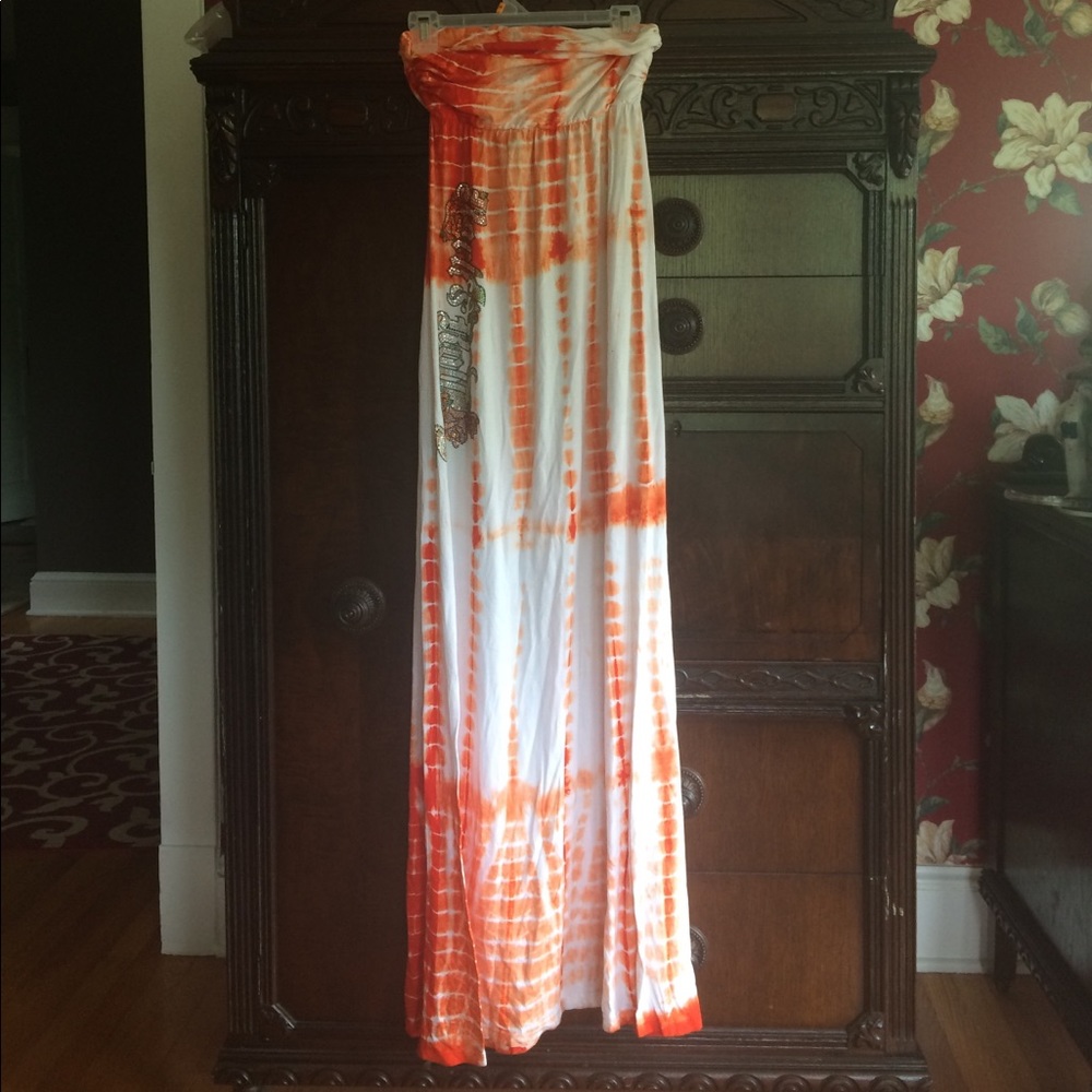 Bejeweled rock and roll maxi dress