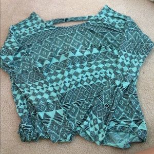 Tribal print top