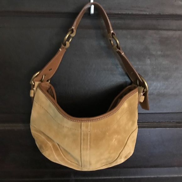 85% off Coach Handbags - SALE ️ Authentic vintage Coach suede bag camel from Kimberly&#39;s closet ...