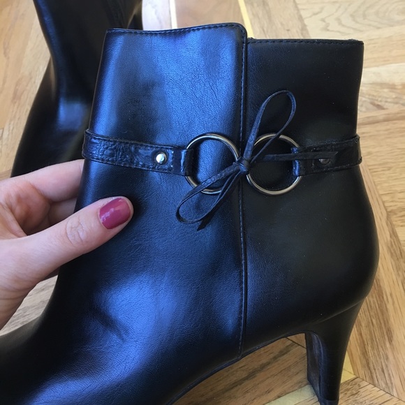 Black bow booties - Picture 4 of 4