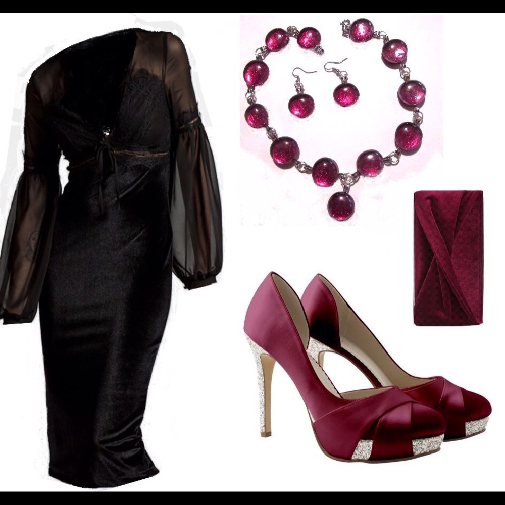Black Velvet Dress. NWT