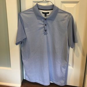 Men's Large Cotton Polo Shirt in Periwinkle Blue
