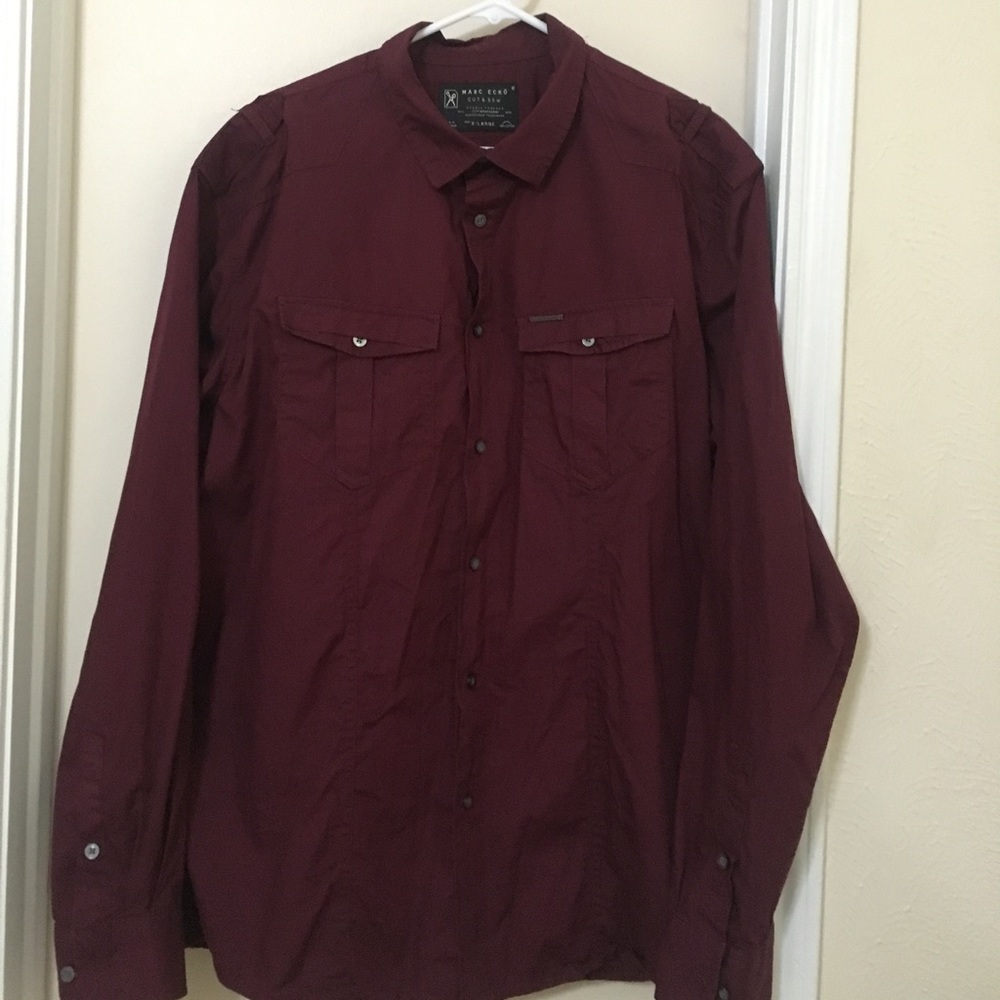 Men's Marc Ecko: Cut & Sew Long Sleeve Button Down