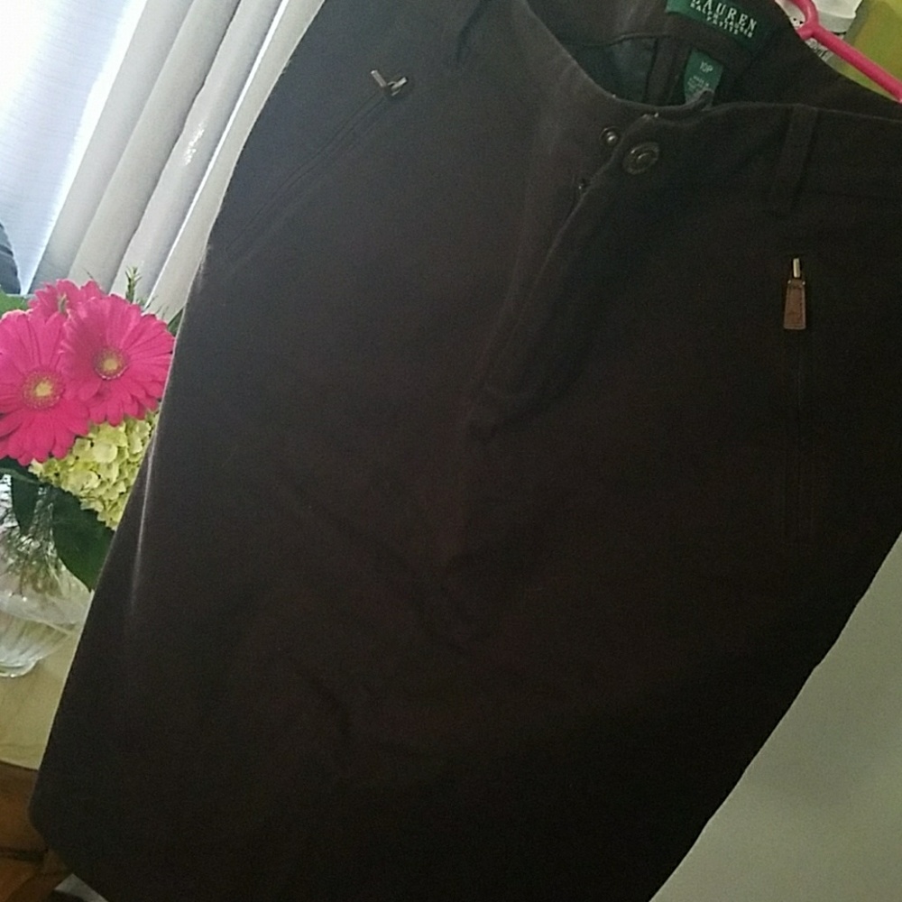 Ralph Lauren cotton chocolate skirt