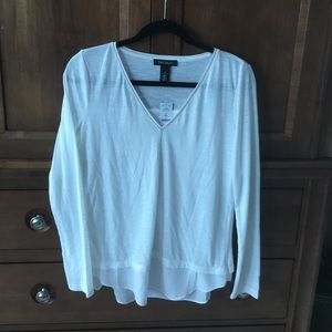 White House Black Market Cream Top- Size Small NWT