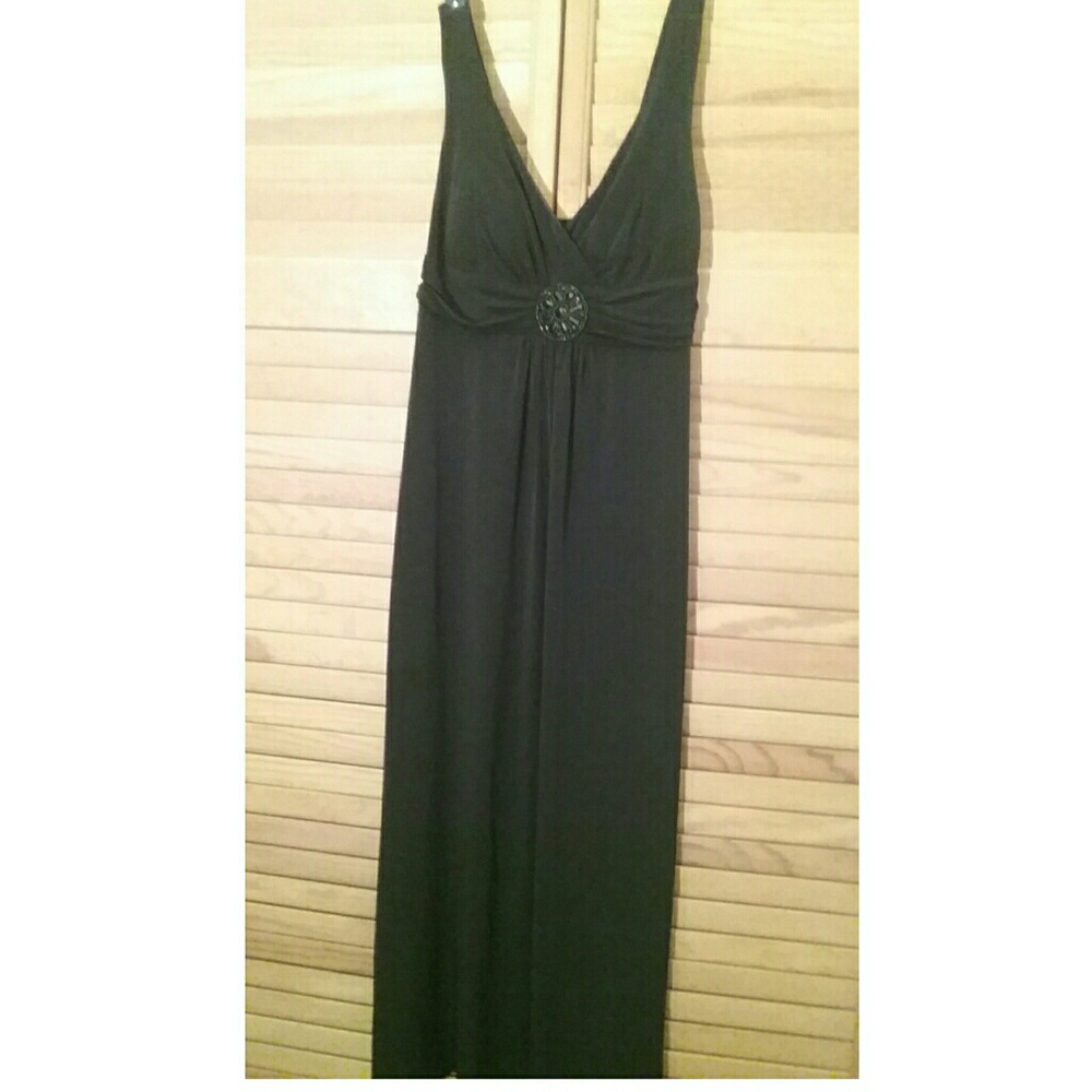 Enfocus Studio long,black, stretchy, size 10 dress