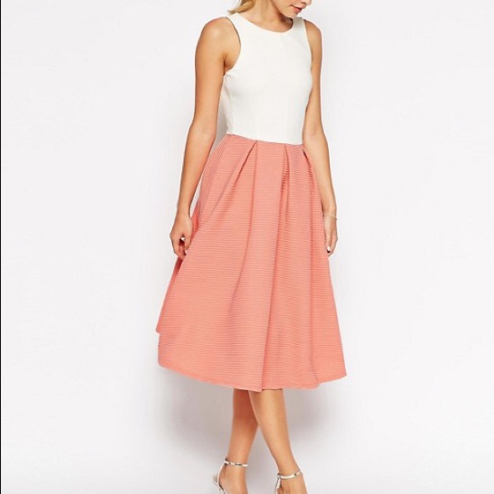 Midi Two Tone Dress