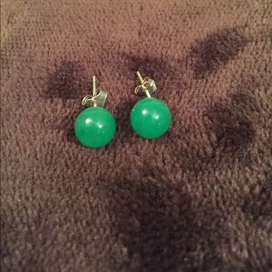 Jade earrings