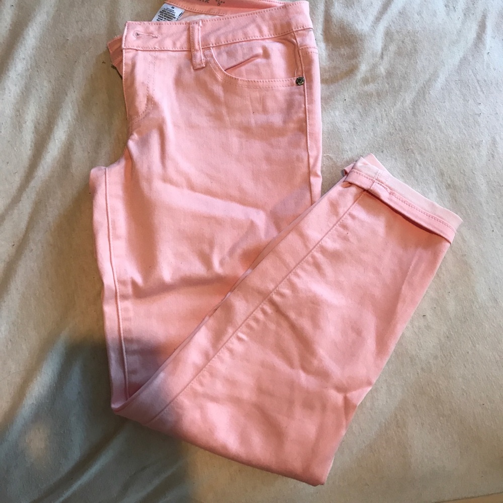Pink ankle pants