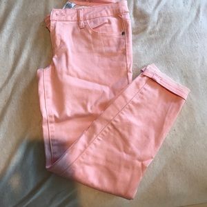 Pink ankle pants