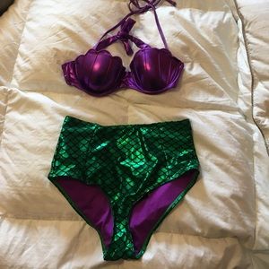 "Little Mermaid" cosplay bikini top