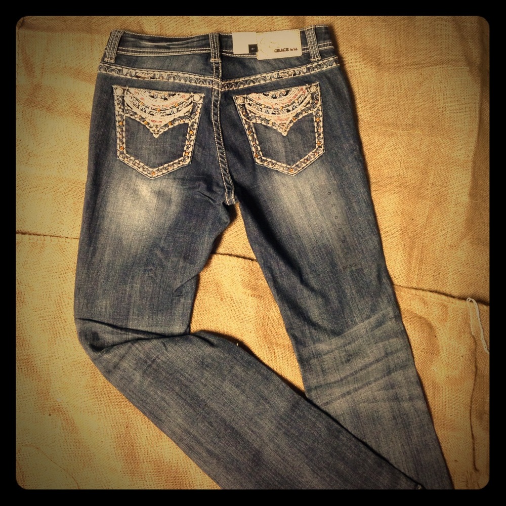 Brand new Grace in LA easy fit boot cut jeans
