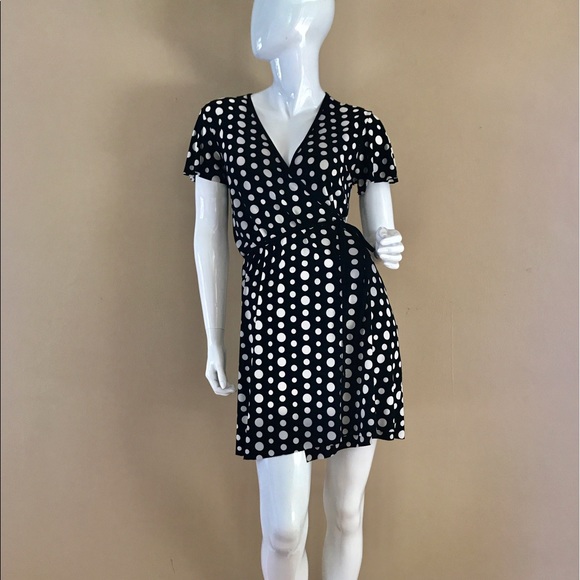Classic Black and white polka dress - Picture 1 of 4