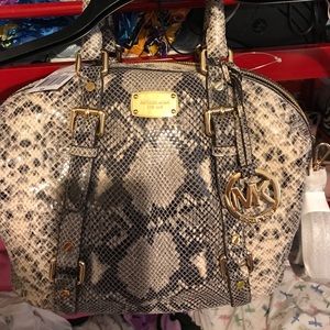 Michael Kors snakeskin bag!!one of a kind