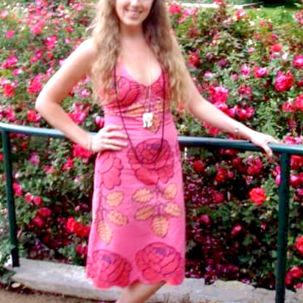 Anthro Rose Dress