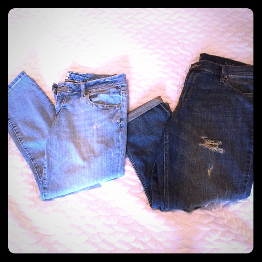 2 pair Capris - Old Navy & Aeropostale