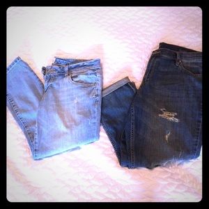 2 pair Capris - Old Navy & Aeropostale