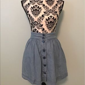 Adorable button-front chambray skirt by Divided