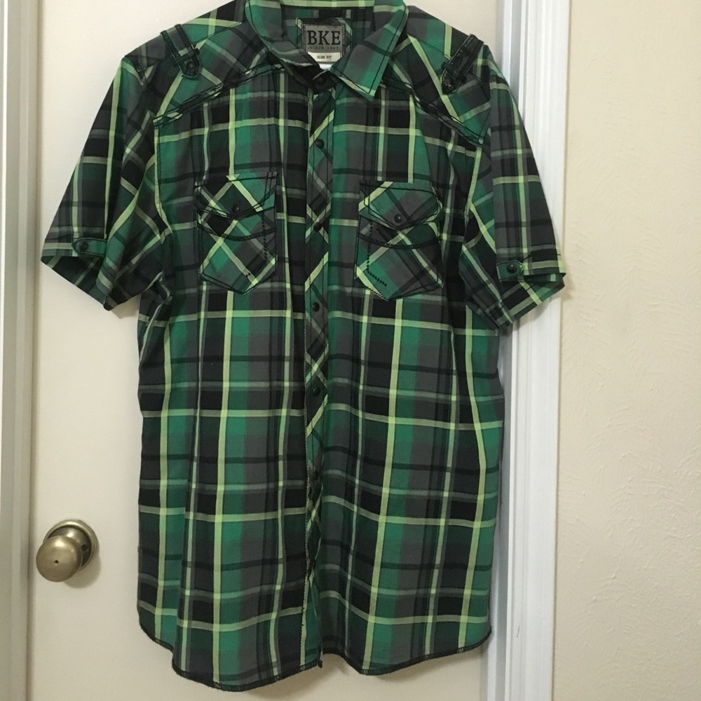 Men's BKE Short Sleeve Button Down Shirt
