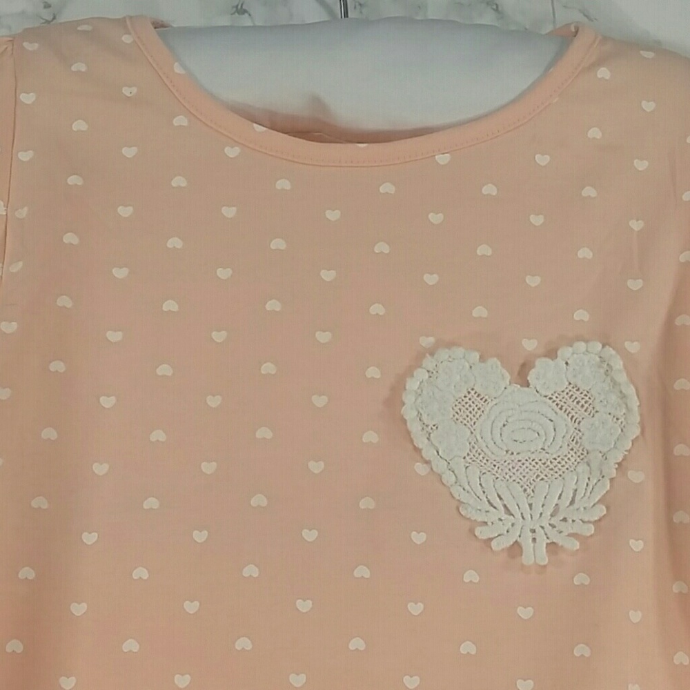 Pastel Pink Hearts 2 pc set. Kids :) - Picture 3 of 7