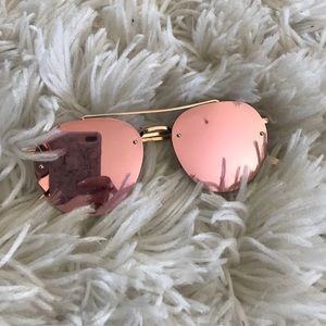 Stylesector Pink Mirrored Sunglasses