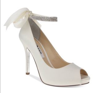 Nina - Champagne Evening Platform Pumps