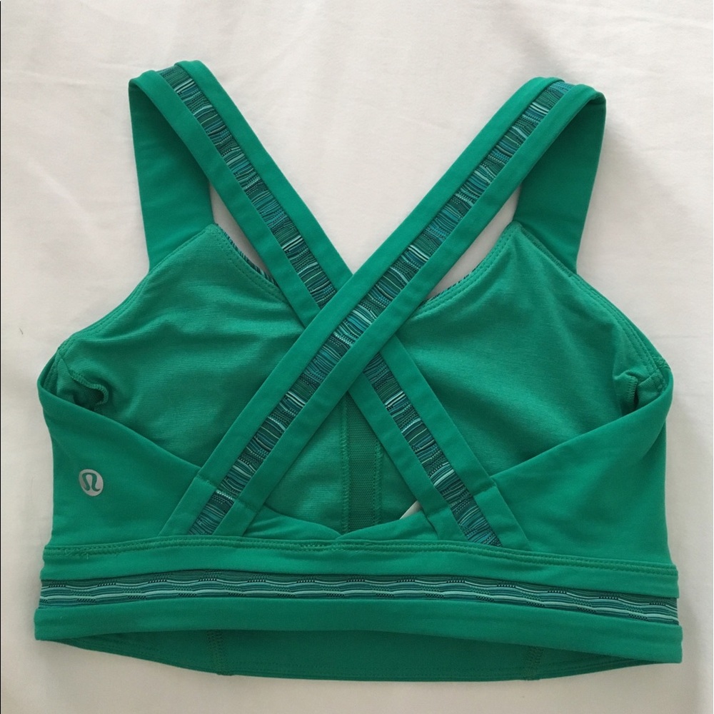 Lululemon Green Racerback Sports Bra Size 2
