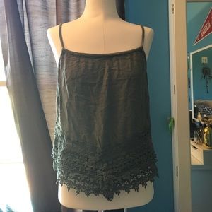 Olive green cami